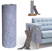 Matto di gatto autoadesivo 200cm x 40cm per parete, Matto di gatto autoadesivo per protezione di divani (grigio chiaro)