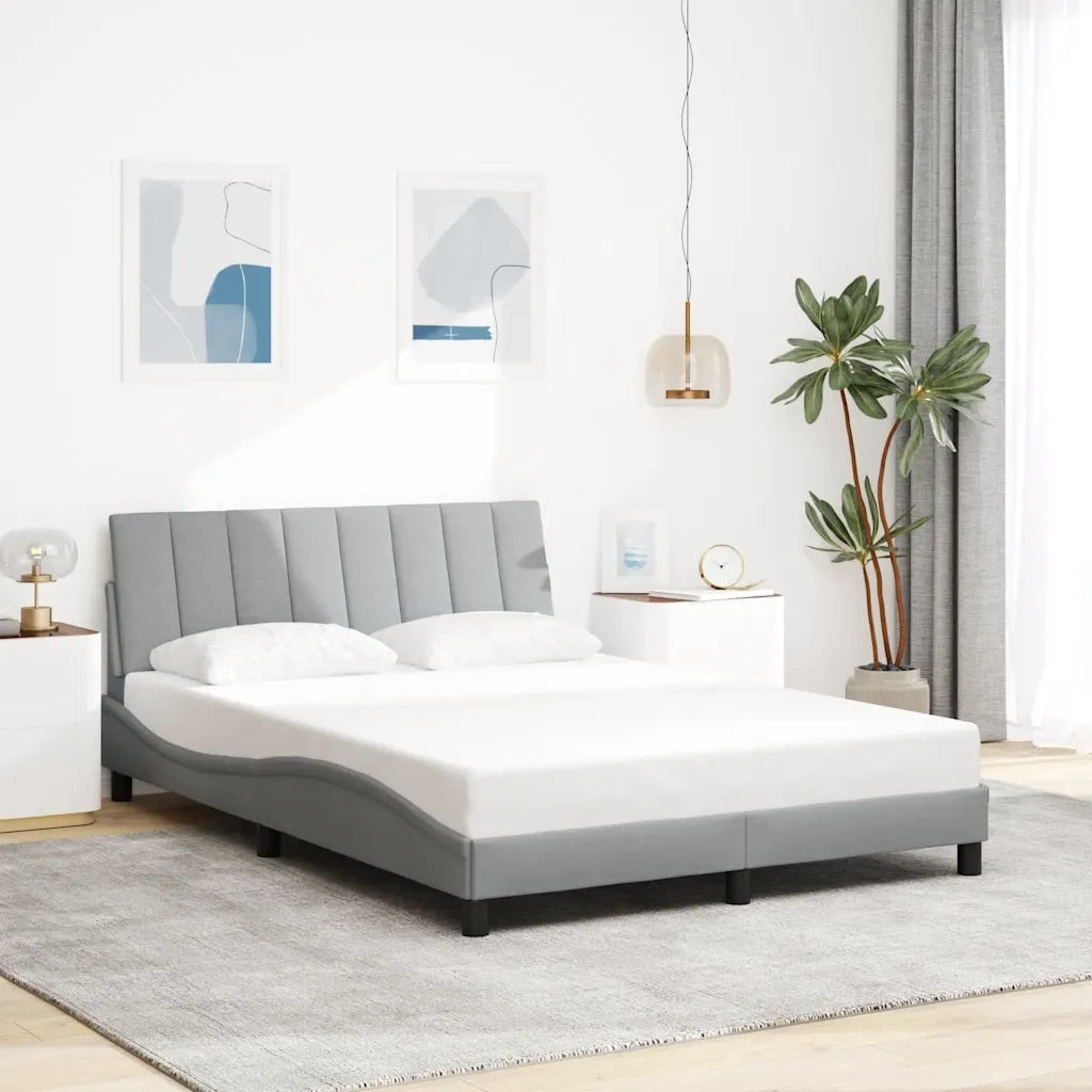 Giroletto senza Materasso Hanko Grigio Chiaro 140x200 cm Tessuto 3310461