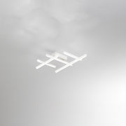 Plafoniera Moderna Net Metallo Bianco Acrilico Led 30W 3000K