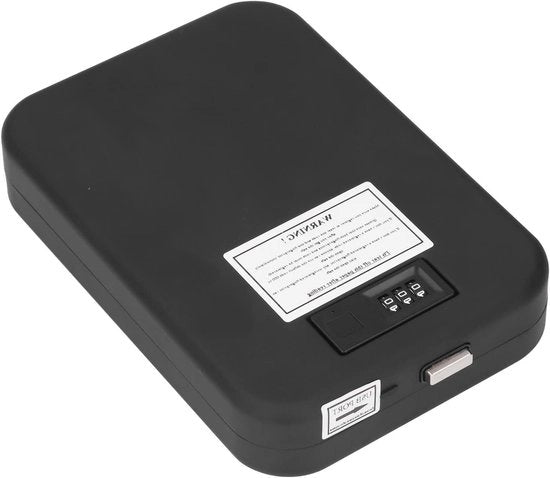 Cassaforte Biometrica Portatile - Sicura - Accetta Carte di Credito - Contanti - Telefoni Cellulari - Oggetti di Valore.