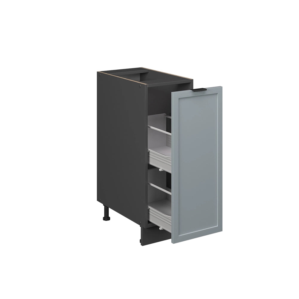 Vicco Armadio cucina dispensa alto Blu-grigio chiaro 30 cm , PL Marmo