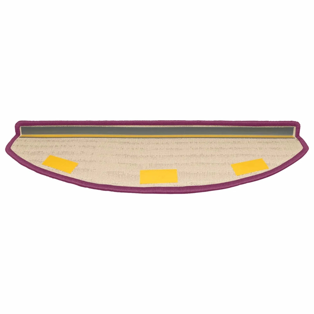 Tappetini per scale autoadesivi 15 pcs Viola 80 x 24,5 x 3,5 cm 42038656