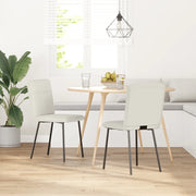 Sedie da Pranzo 2 pz Crema in Velluto 4101218