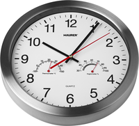 Orologio da parete bianco struttura acciaio quadrante vetro - maurer