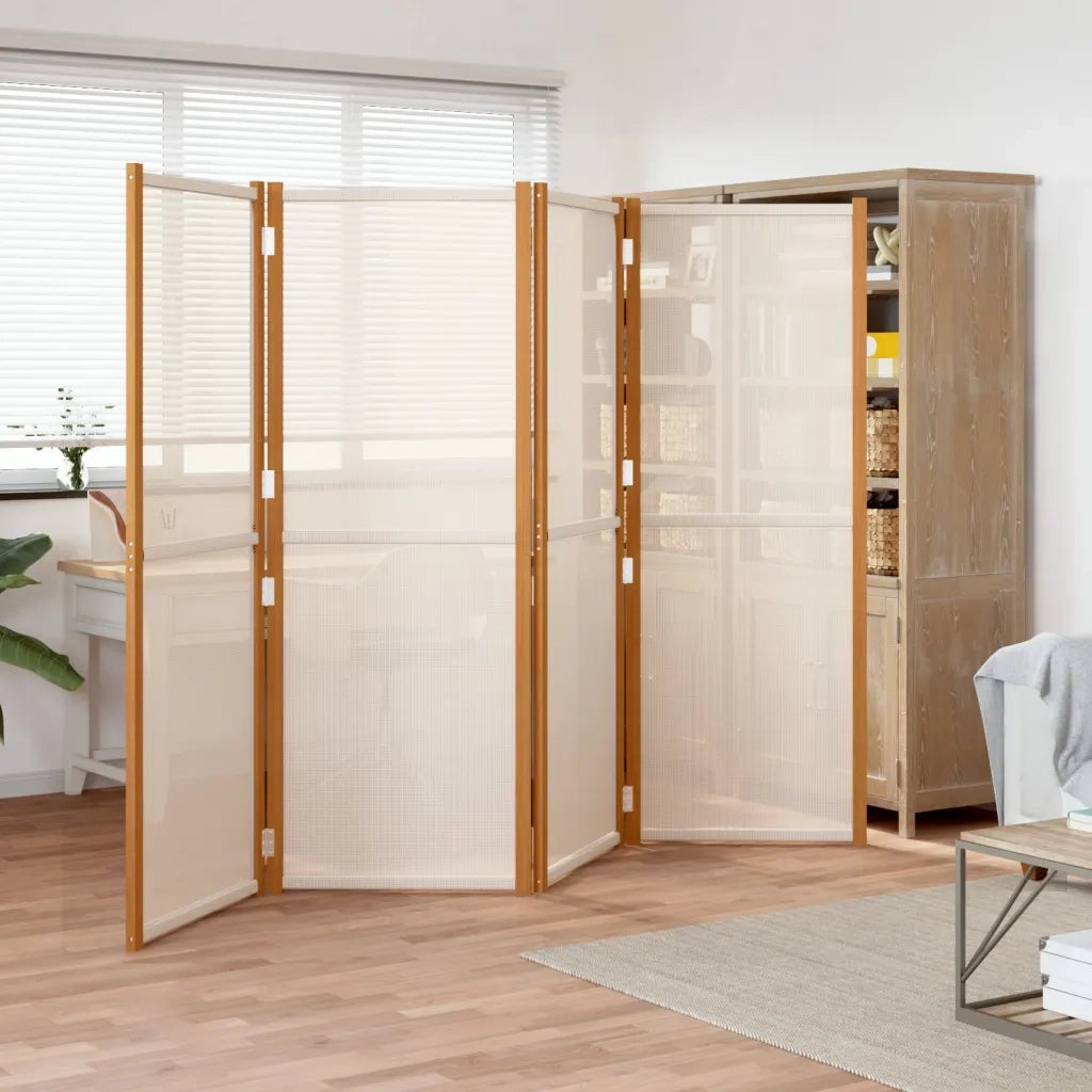 Divisorio a 4 Pannelli Bianco Crema 280x180 cmcod mxl 70519