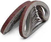 Strisce di carta abrasiva in alluminio ossido per legno e metallo - diverse granulometrie (120/240/600/800/1000) - larghezza 10 mm