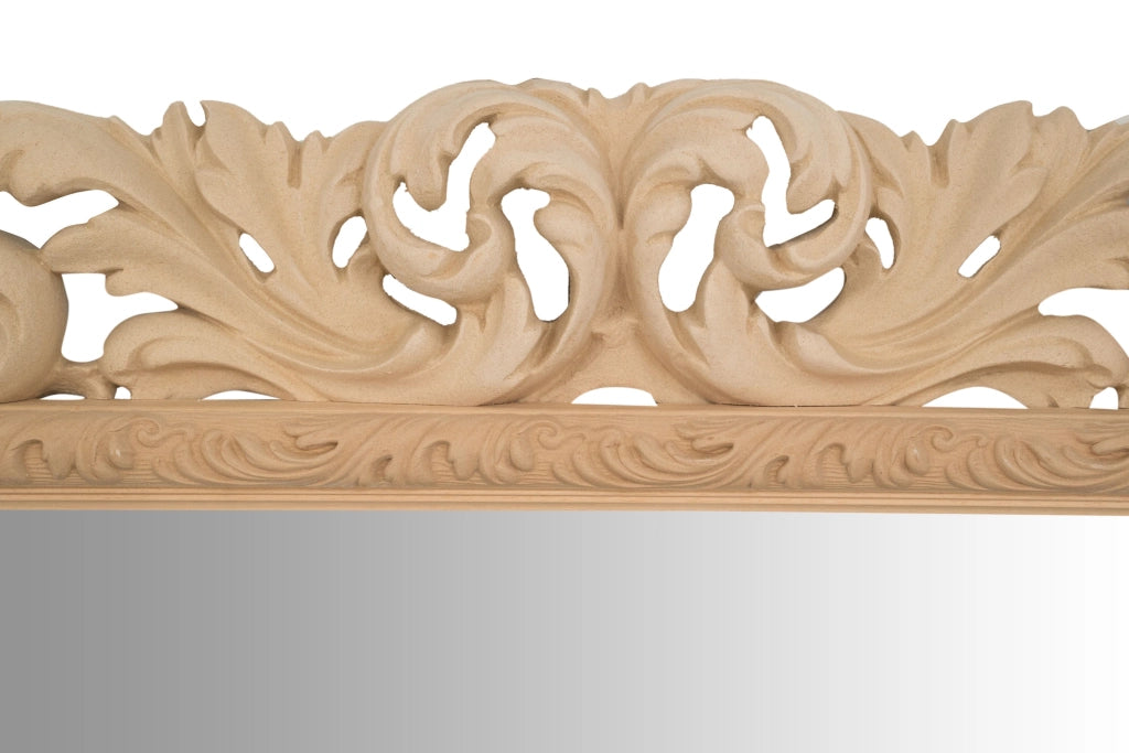Biscottini SPECCHIERA DA PARETE IN LEGNO FINITURA GREZZA MADE IN ITALY realizzata Offerta