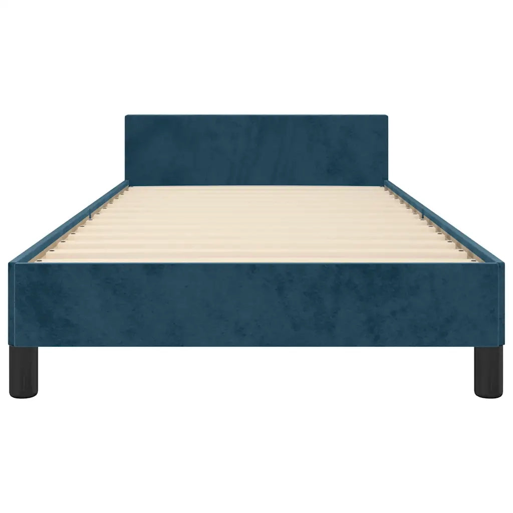 Giroletto senza Materasso Blu Scuro 90x190 cm in Velluto 3125609