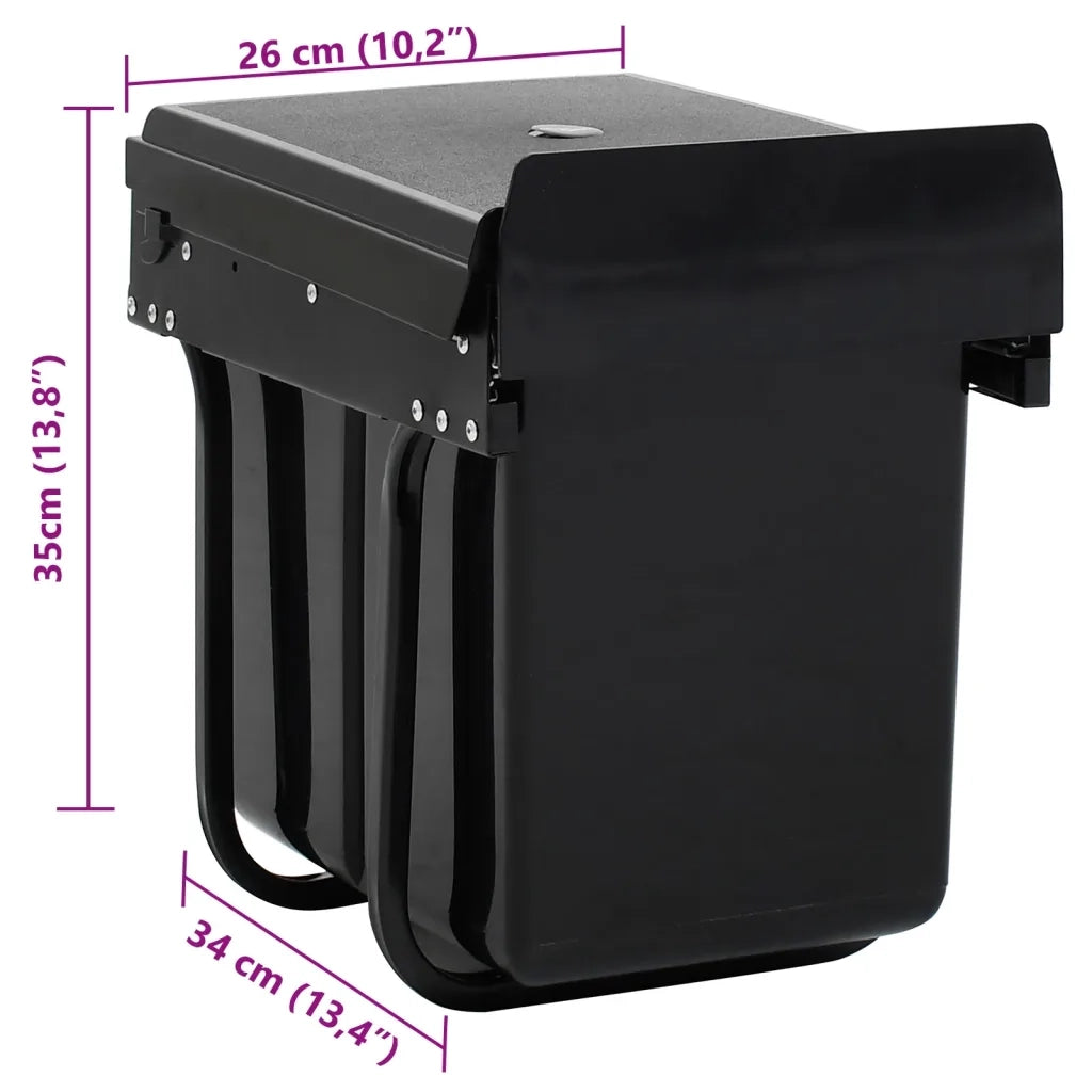 Pattumiera Estraibile per Mobile Cucina Eco 20 L Soft-Close cod mxl 53922