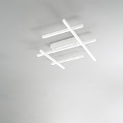 Plafoniera Moderna Net Metallo Bianco Led 50W 3000K