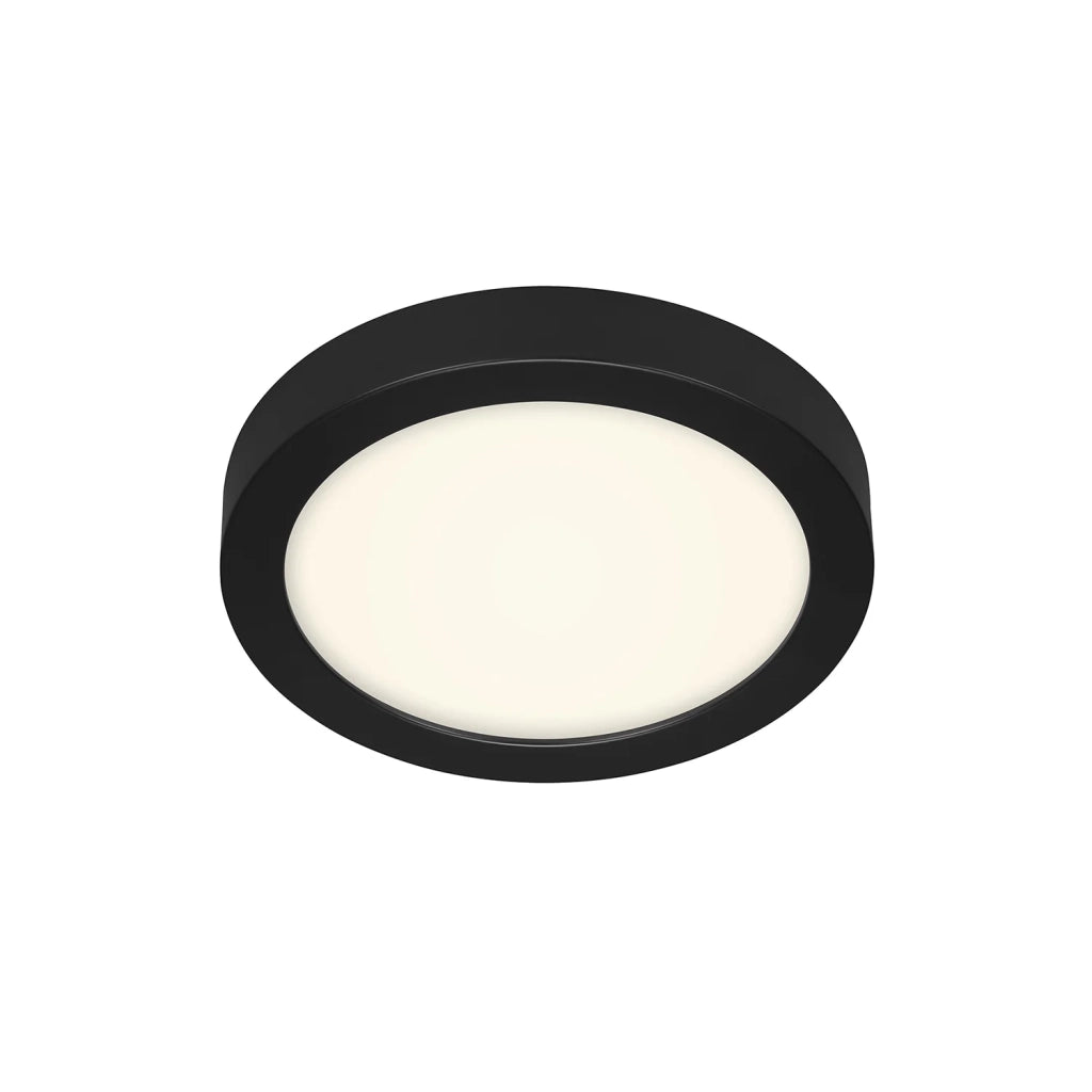 Plafoniera Contemporanea Fire Black Metallo Nero Led Integrato 16,5W 4000K