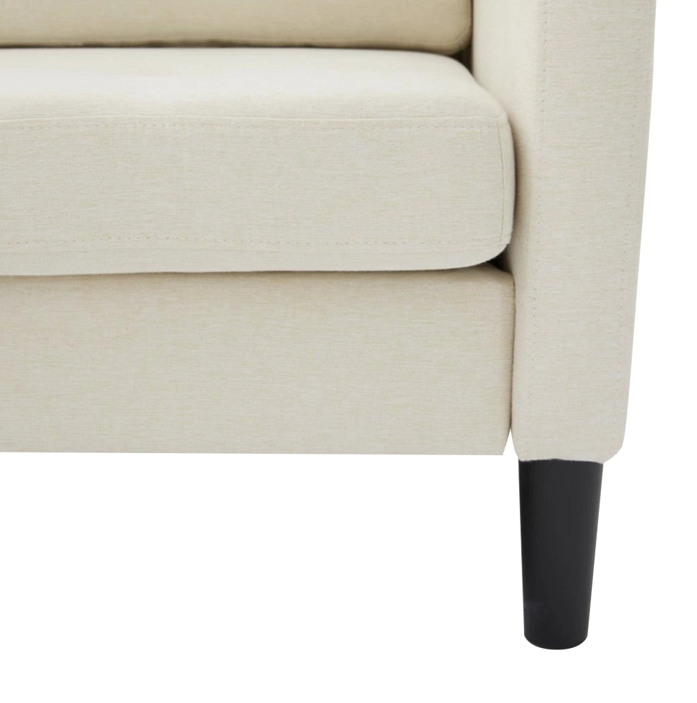 Divano angolare modulare 166x118x77 cm con chaise longue reversibile; schiuma; beige chiaro