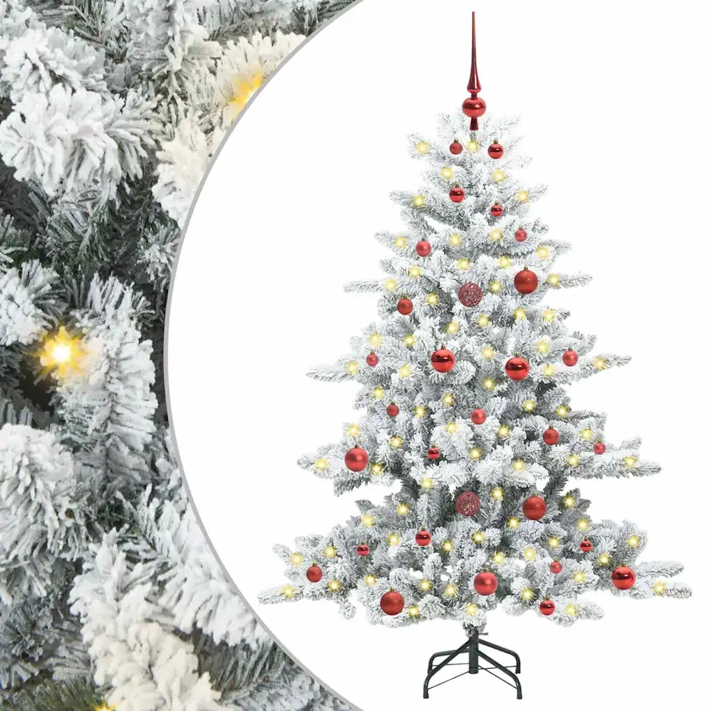 Albero di Natale Artificiale con Rami Pieghevoli Bianco 150 cm 3397705