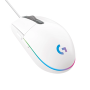 ORIGINAL Logitech Accessori per computer Bianco 910-005797 G203 Gaming Maus USB, 6 pulsanti, 200 - 8000 DPI, RGB, 2.1 m, 62.15 x 116.6 x 38.2 mm, 85 g