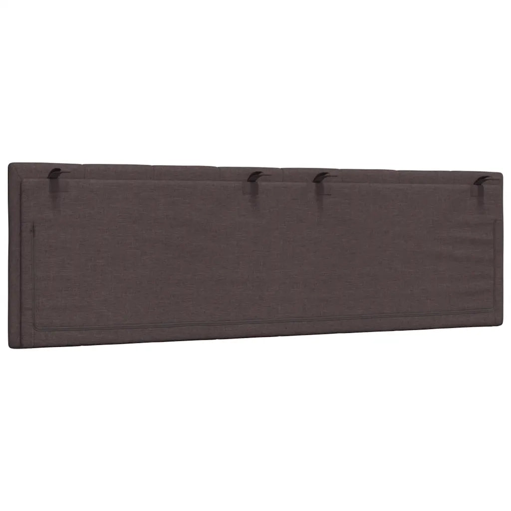 Coussin de tête de lit Hanko marron foncé 160 cm tissu