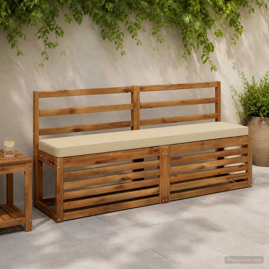 Cuscini per Panchina a 2 Pezzi VUGHT 2 pcs 100% Poliestere 950789