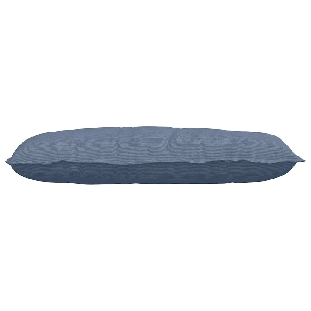 Cuscino per Schiena Blu 100 x 50 cm Tessuto in Cords 42014782
