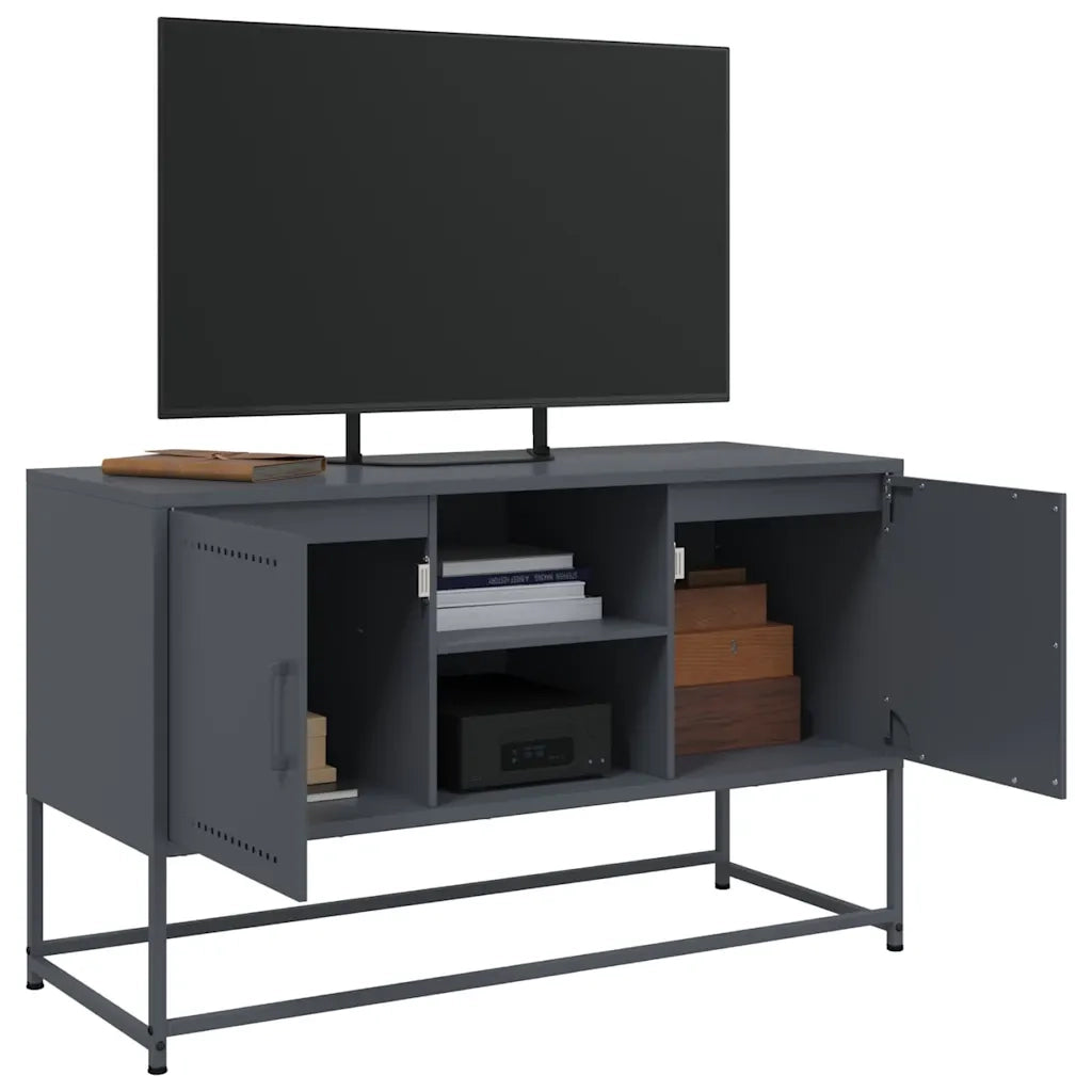 Mobile TV Antracite 100,5x39x60,5 cm in Acciaio 846514