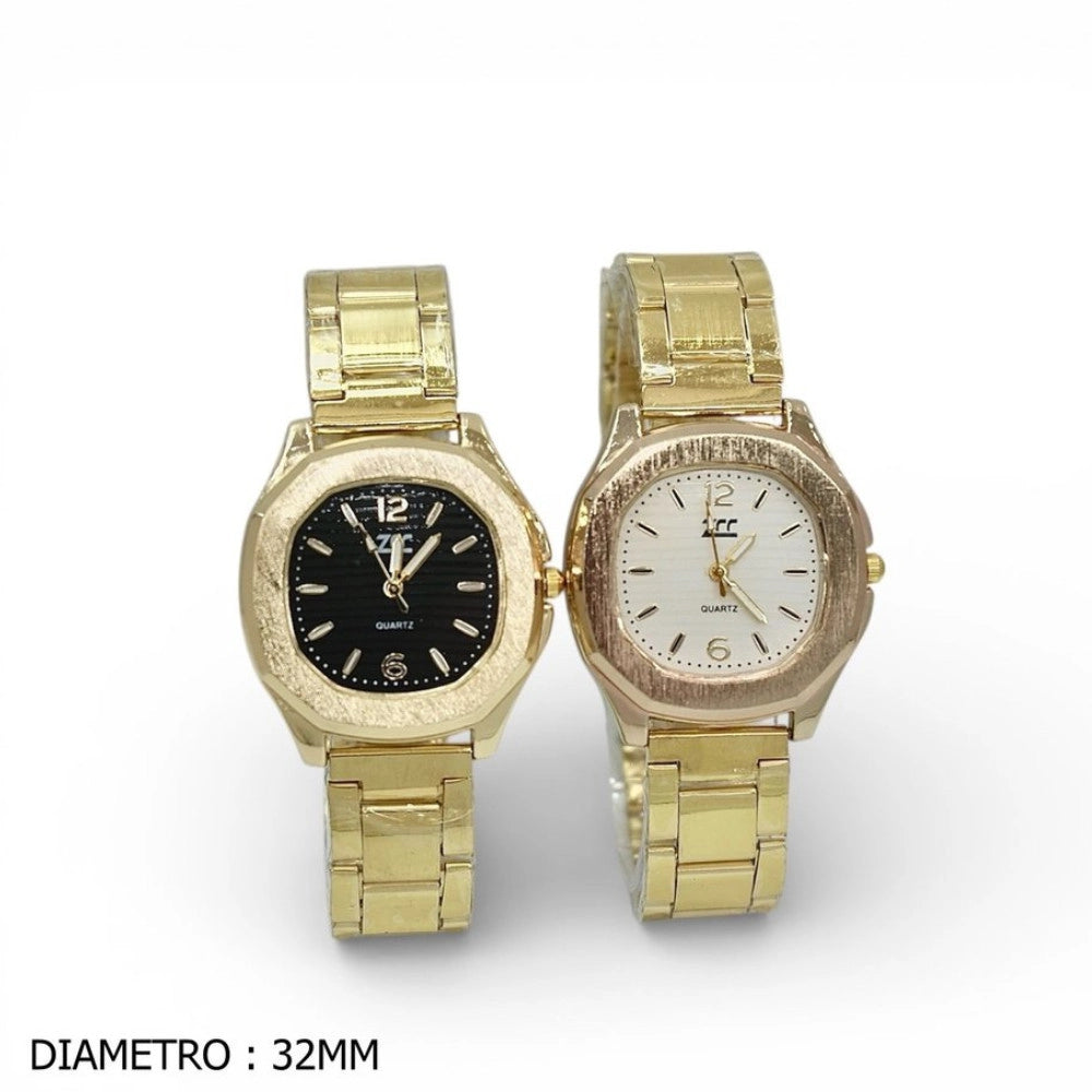Trade Shop - Orologio Da Polso Donna Oro Elegante Moderno Quadrante Casual 32mm -