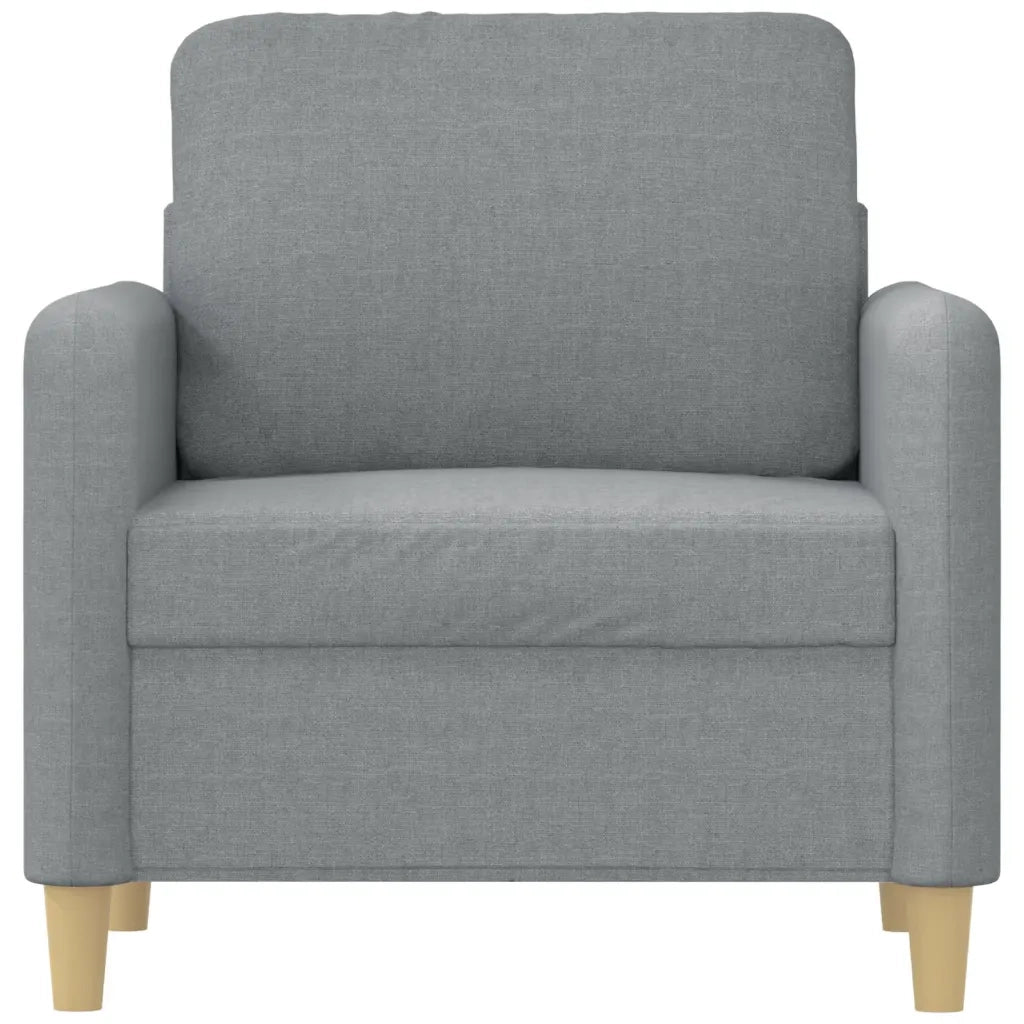 Poltrona-Divano Sedia Grigio Chiaro 60 cm in Tessuto 102239