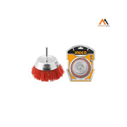 SPAZZOLA A TAZZA CON FILO ONDULATO NYLON E GAMBO D.75 MM