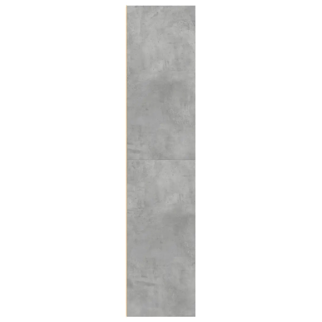 Credenza Grigio Cemento 70x41x185 cm in Legno Multistrato