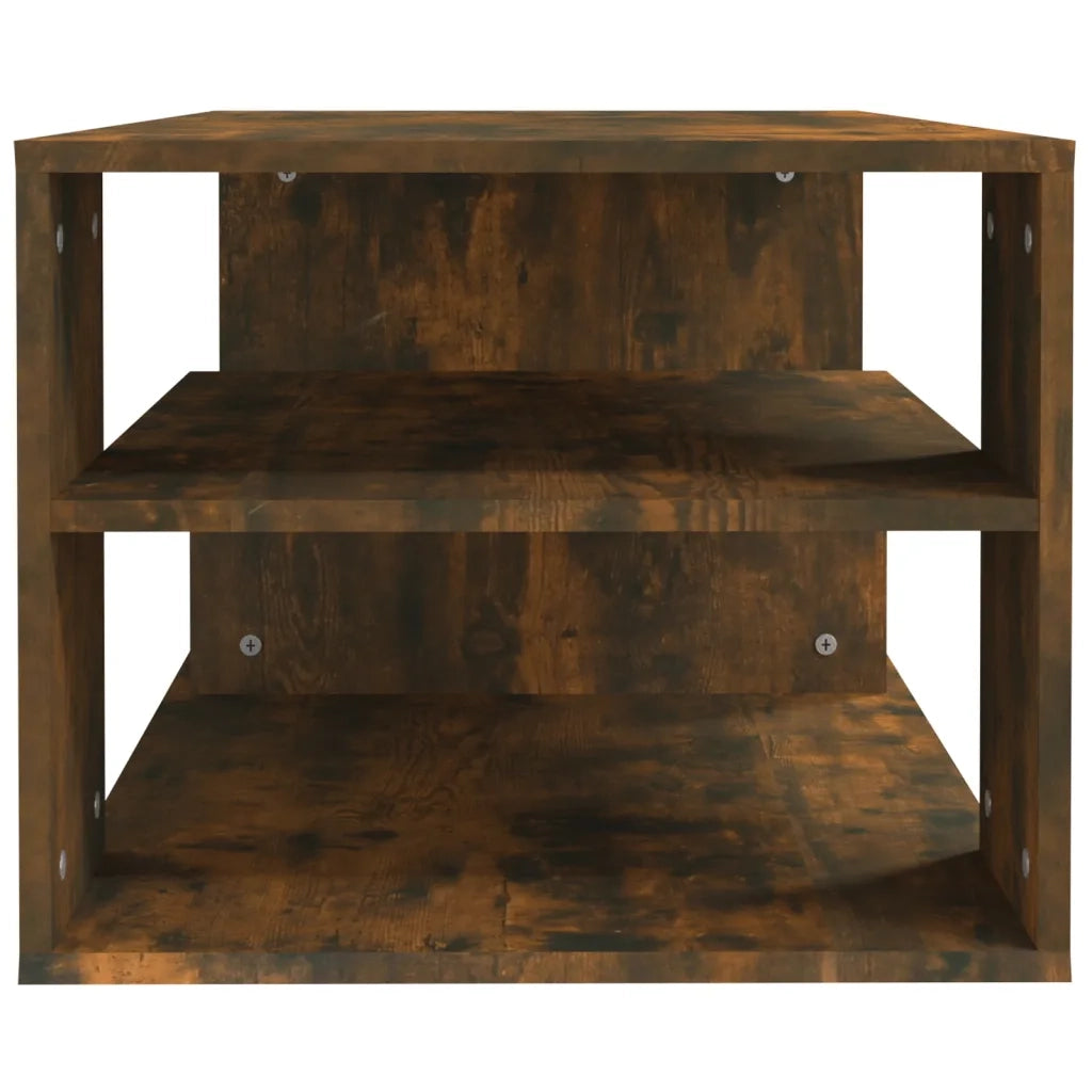 Tavolino da Salotto Rovere Fumo 100x50x40 cm Legno Multistrato 815840