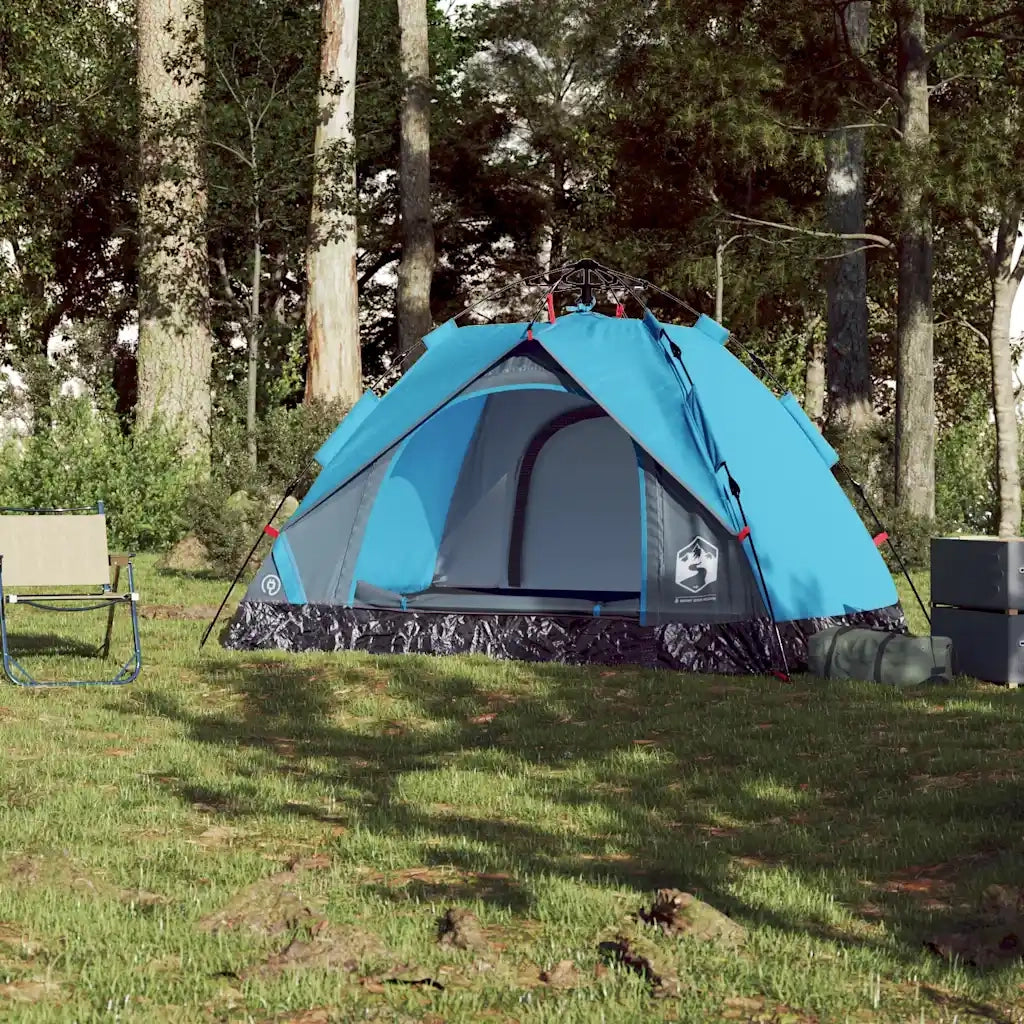 Tenda a Cupola da Campeggio 2 Persone Blu a Rilascio Rapido 4004190
