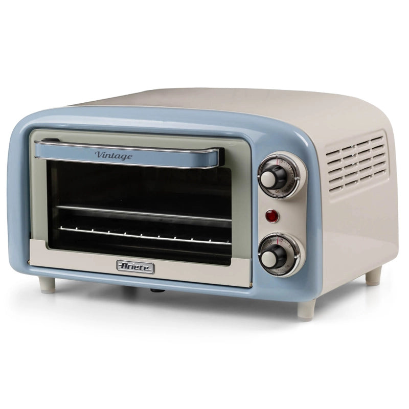 Ariete 3919 forno elettrico vintage, 800w, capacità 10l, doppio vetro, retrò, celeste - ARI3919/05