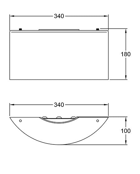 Lampada da Parete Alide 34cm con Struttura in Metallo e Vetro Ambra, Attacco E27 40W IP20 - Design Elegante e Moderno per Interni