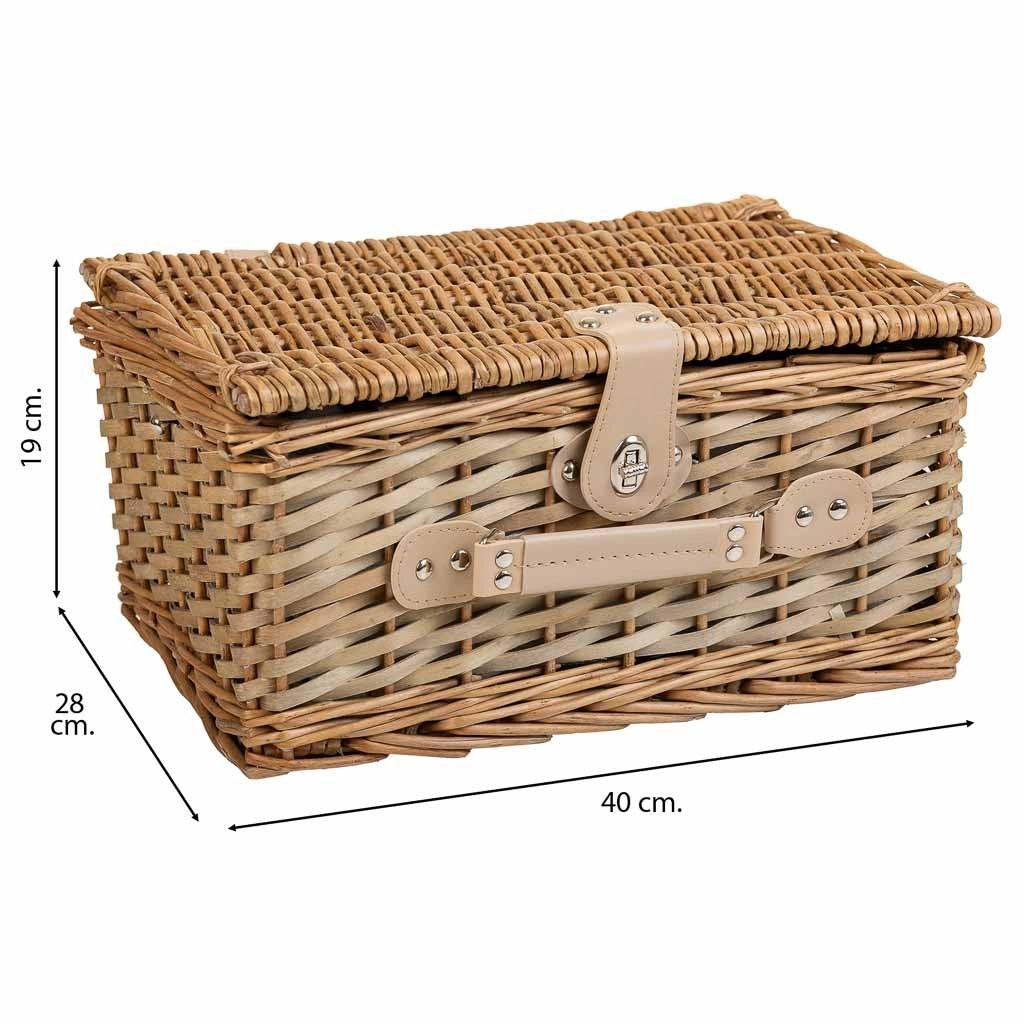 Cestino pic-nic marrone 40x28x19h