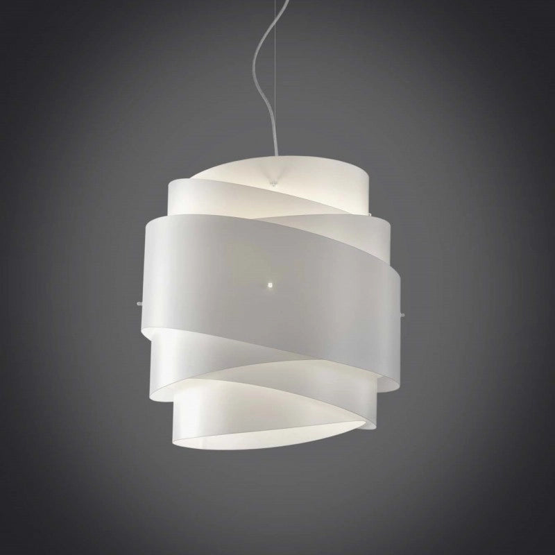 Lampadario a sospensione BEA una luce Bianco diametro 40x h39 cm