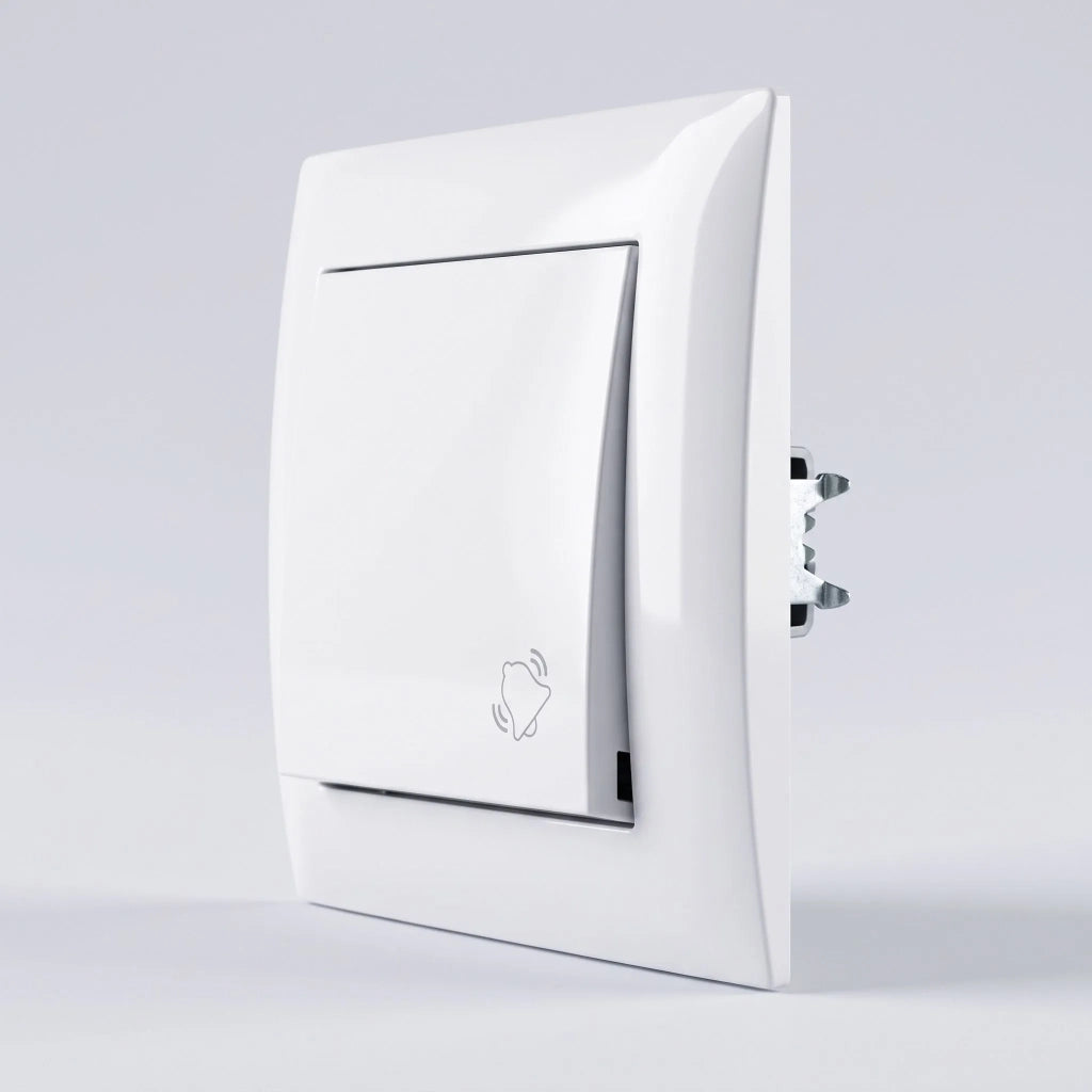 Pulsante Per Campanello Con Cornice Oste Jnh008-w White