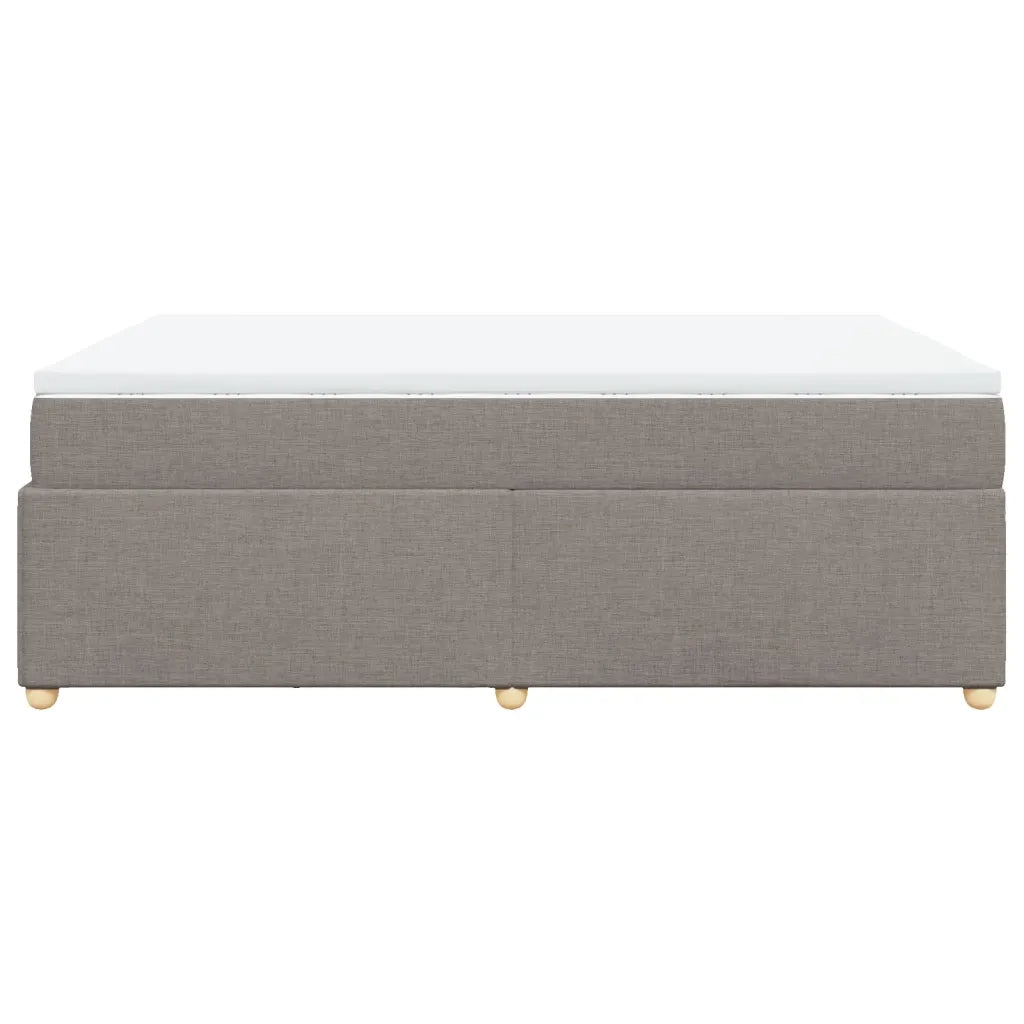 Giroletto a Molle con Materasso Tortora 140x190 cm in Tessuto 3285377