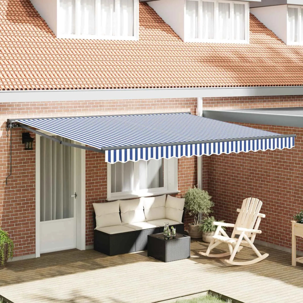 Struttura della tenda Blu e Bianco 400 × 300 cm 3330486