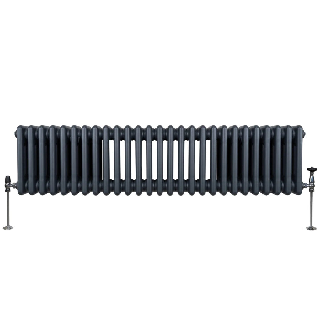 Termosifone Radiatore a 3 colonne per riscaldamento centralizzato Grigio Antracite 30 x 119cm