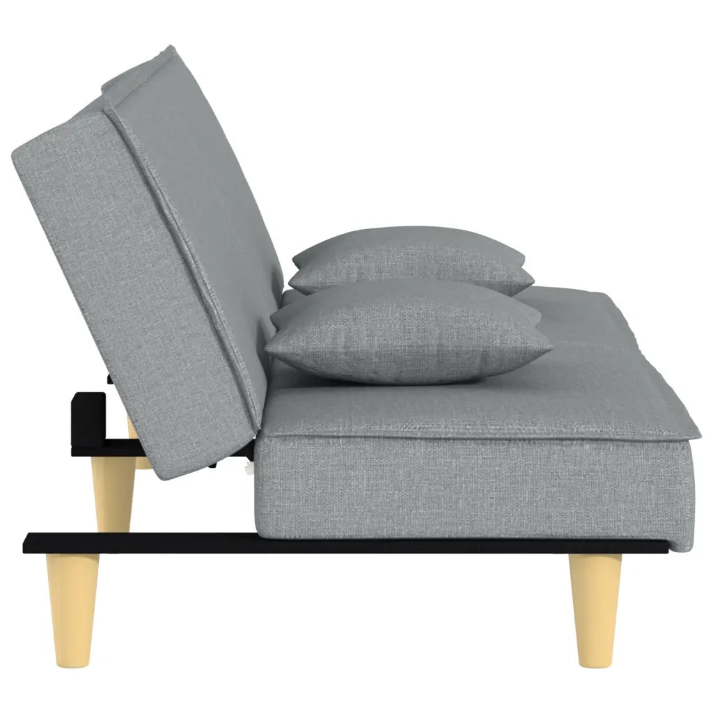 Divano letto-Sofa Letto-Daybed Grigio Chiaro in Tessuto 914989