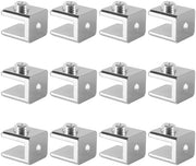 Set di Supporti per Vetrini Flessibili con 12 Clip - Boccole Antiscivolo - Disegno Antiaderente - Robusto e Duraturo - Per Vetrini di 5-10 mm - Supporti per Pannelli