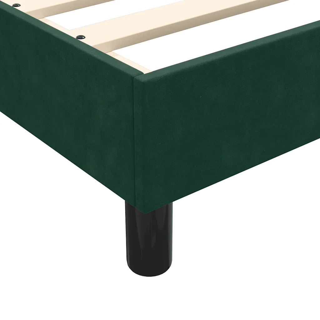 Giroletto senza Materasso Verde Scuro 80x220 cm in Velluto 4101382
