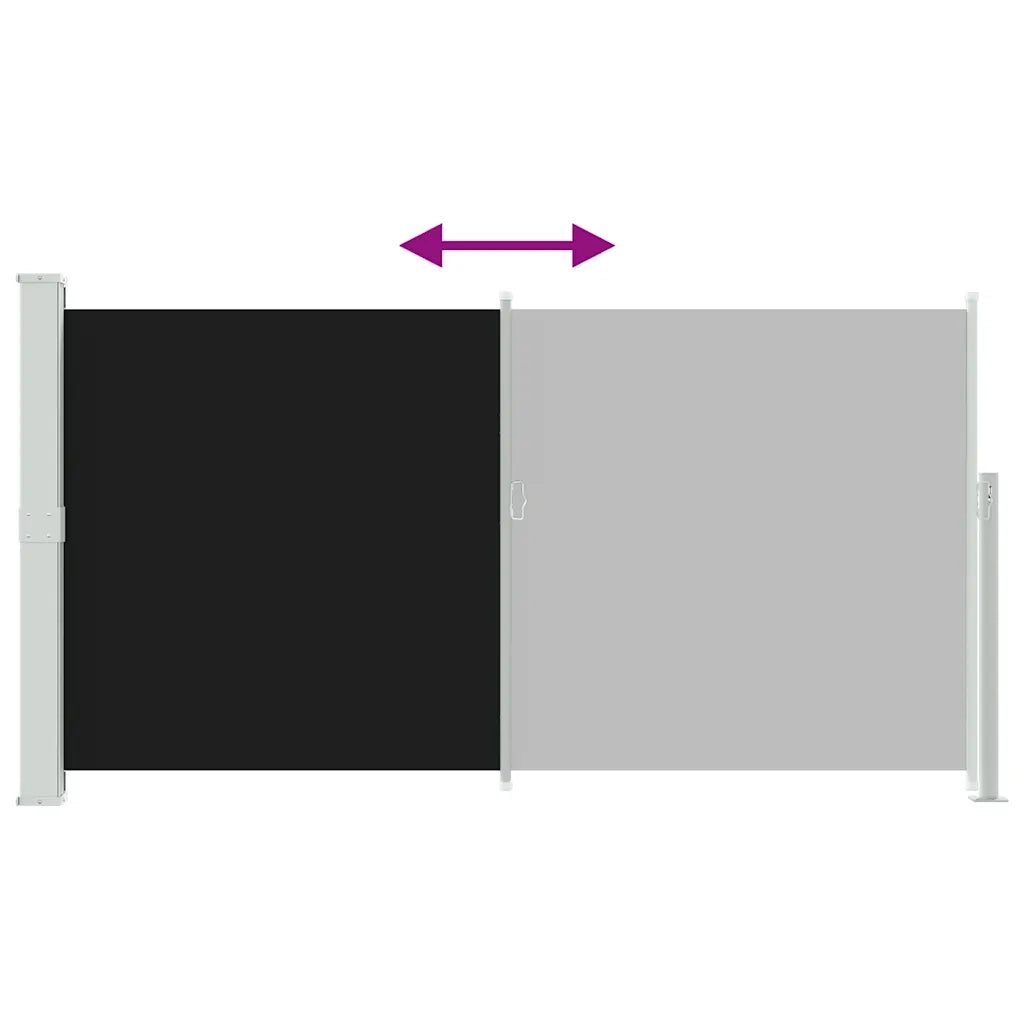 Tendalino Laterale per Patio Terrazzo 160 x 300 cm Nero 40809