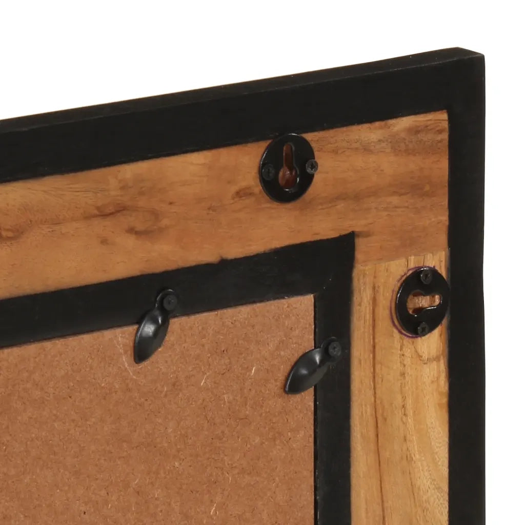 Specchio da bagno-Specchio per Bagno 60x1x55 cm in Legno Massello di Acacia