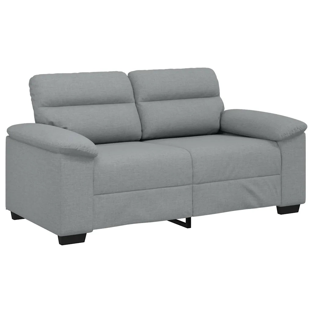 Divano a 2 Posti Grigio Chiaro 160x81x84 cm in Tessuto 4105297