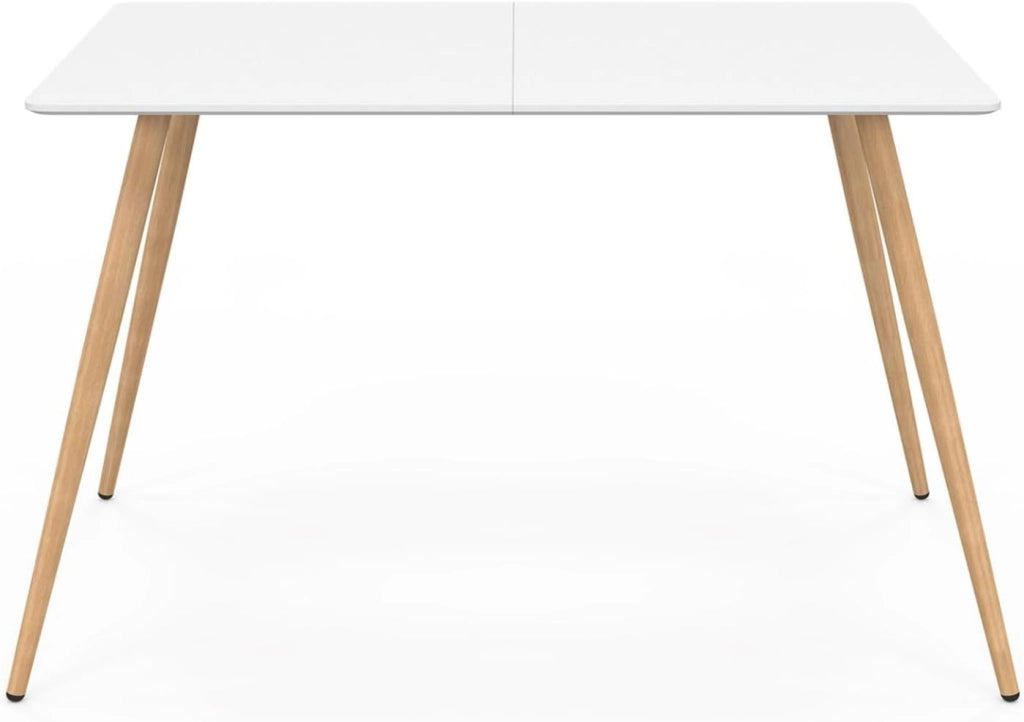 Tavolo da pranzo scandinavo per 6 persone bianco 120 cm SARA