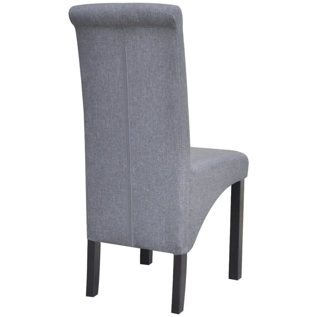 Sedie da Pranzo 4 pz Grigio Chiaro in Tessuto cod mxl 15172