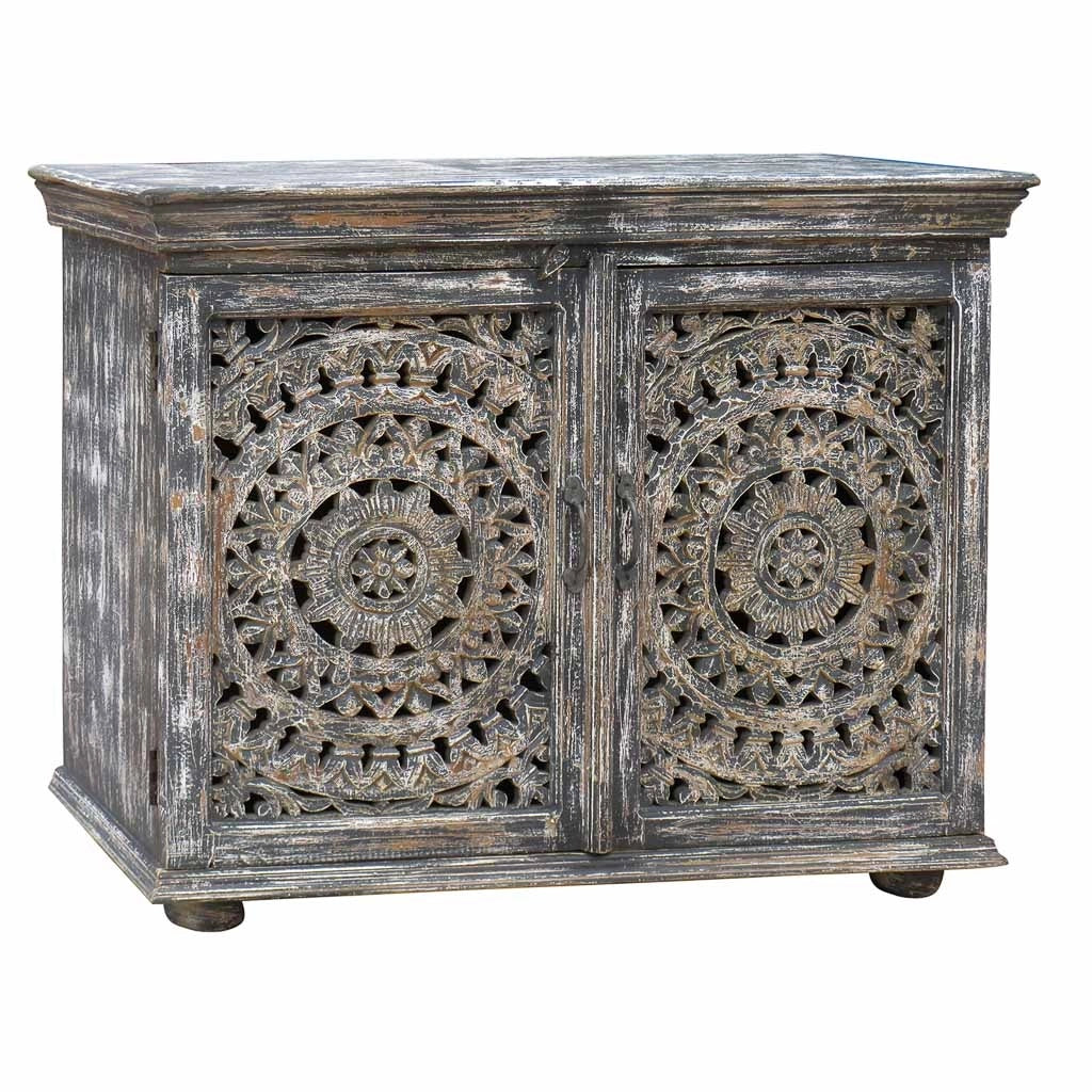Tavolino da ingresso in legno artigianale 106x45x88h cm