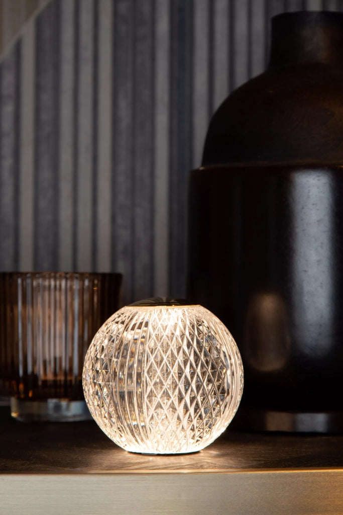 Lampada da tavolo sfera glamour 11 cm LED 2W Lucide