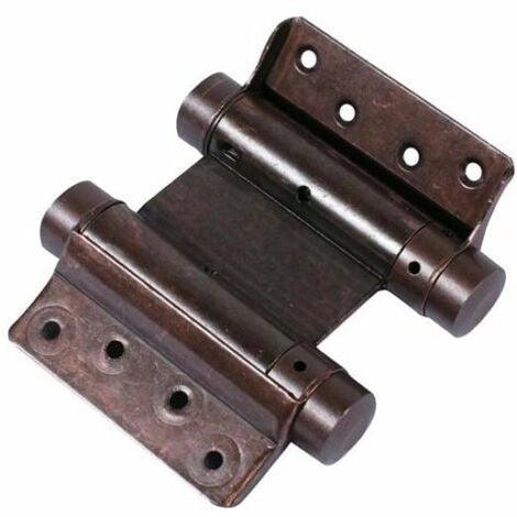 CERNIERA A MOLLA DOPPIA AZIONE 75 mm - Bronzata - 2 pezzi