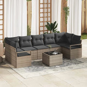 Set di divani 8 pcs Grigio polyrattan 3346299