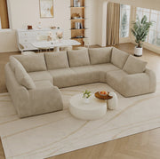 Divano in ciniglia, colore khaki