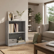 Bookshelf, Concrete Grey, 60x24x76 Cm, Wood-based Material